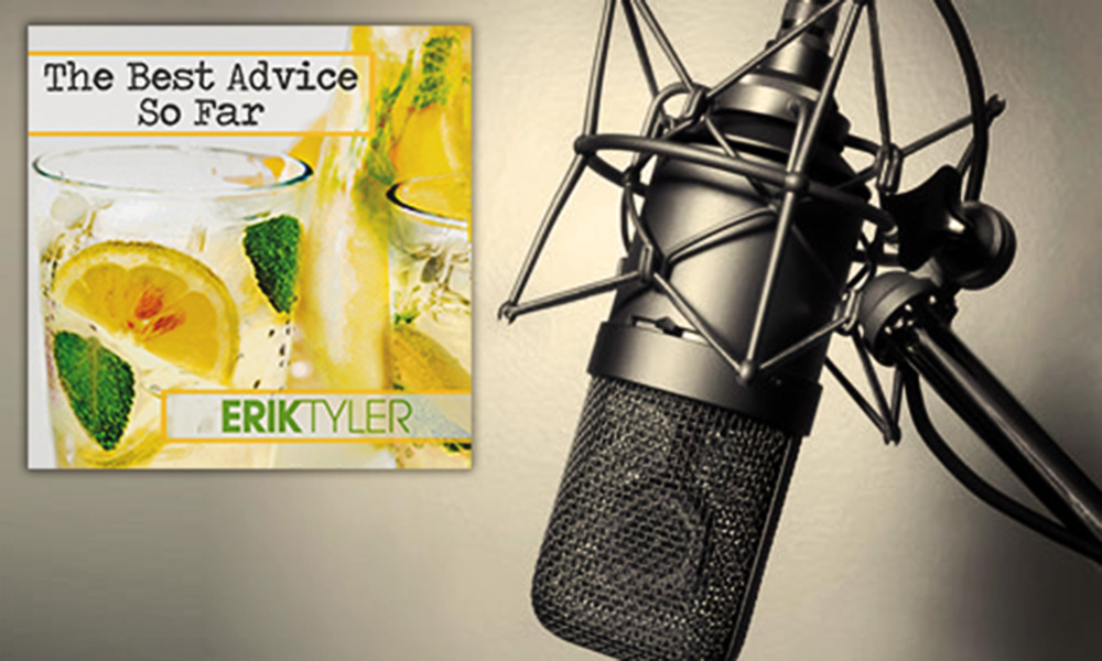 The Best Advice So Far: Making the Cut (Negativity) - picture of studio microphone with audiobook cover