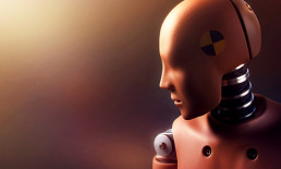humanoid crash test dummy ashamed