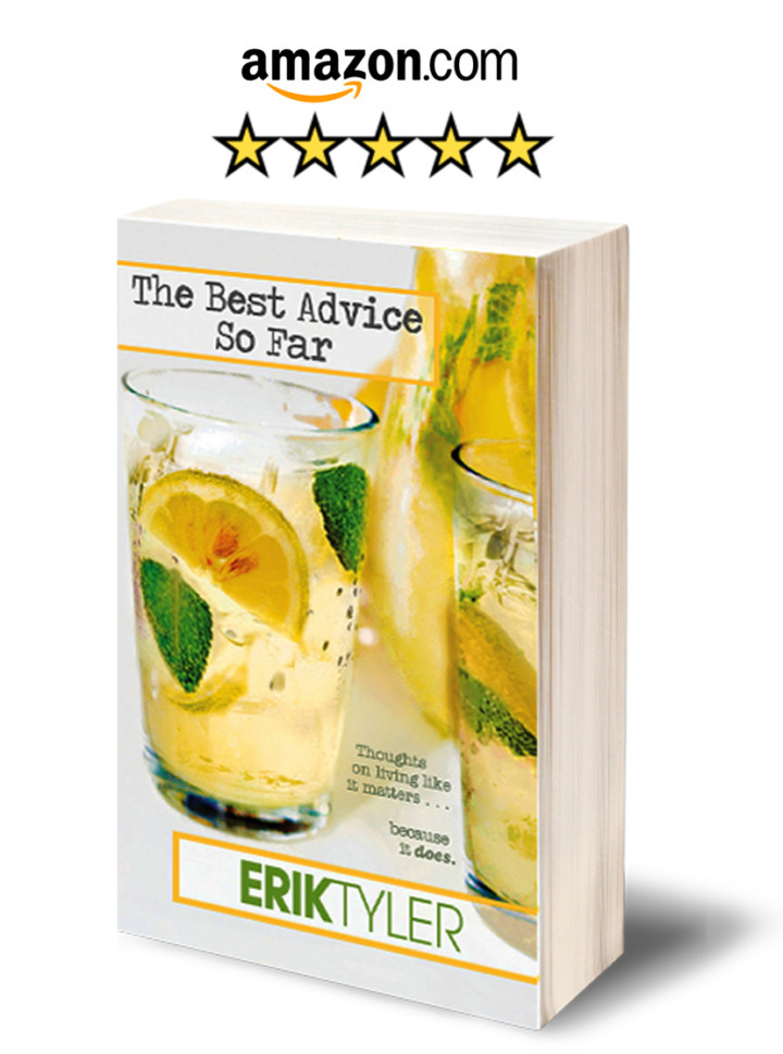 The Best Advice So Far book with Amazon logo and five stars above